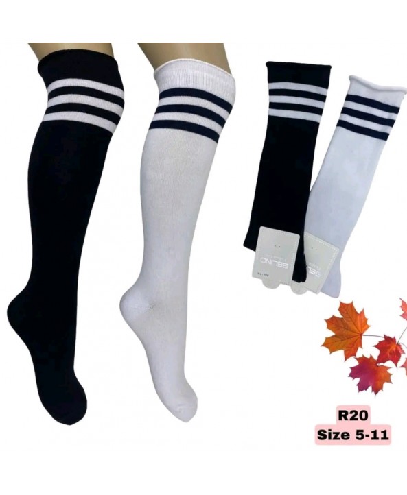 Belino 3/4 детски чорапи каре сиво